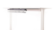 NeatTech - Small, Pinstripe White Basket / Gray trim