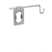 Accessory Holder with Universal Accessory Bracket, Silver