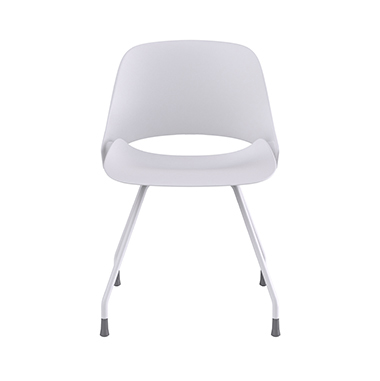 Trea, White backrest and seat, with four leg base Picture 2