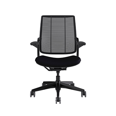 Diffrient Smart Chair, Monofilament Stripe Black Back, Corde4 Black Seat Picture 2