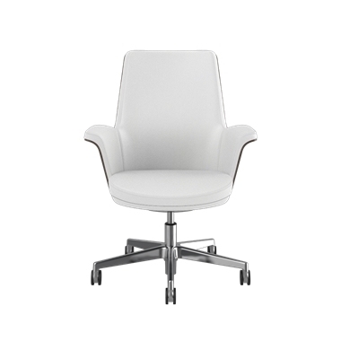 Summa Chair with Walnut Wood Back and Frost - Maribo (Chrome-Free Leather) Picture 2