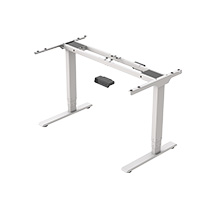 eFloat Go 2.0, Height Adjustable Table Base (Extended Range), C-Foot Style, White